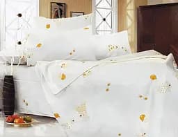 Полуторная простынь желтая 110х140 см бязь