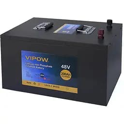Аккумуляторная батарея Vipow LiFePO4 51,2V 200Ah со встроенной ВМS платой 100A (520*400*300)