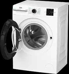 Beko Пральна машина фронтальна, 8кг, 1000, A, 55см, дисплей, інвертор, пара, білий