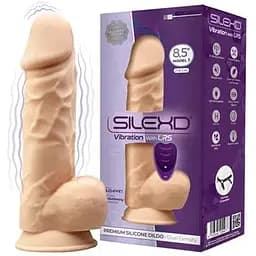 Фалоімітатор з вібрацією SilexD Norman Vibro Flesh (Model 1 Size 8,5) + LRS, діаметр 5 см