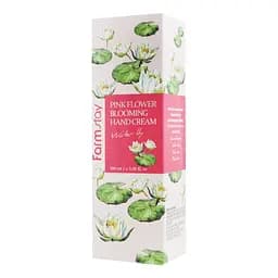Крем для рук та нігтів FarmStay Pink Flower Blooming Hand Cream Water Lily з екстрактом лілії 100 мл - мініатюра 2