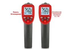Безконтактний пірометр цифровий -50-750° C wintact hoz0009004 - мініатюра 5