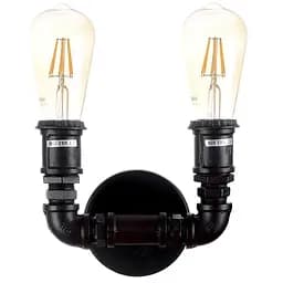 Бра Brille BL-329W/2 E27 BK настенное накладное трубы лофт