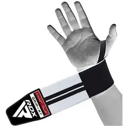Бинти для зап'ясть (кистьові бинти) RDX W2 Gym Wrist Wraps BLACK/WHITE PLUS (WAH-W3W+)