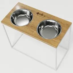 Hollky Base XL40 — миски на підставці для великих собак (2 × 1,8 л, висота 40 см) - мініатюра 4