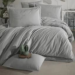 Постільна білизна Marlet V5 Gri Ранфорс Жаккард з вишивкою Clasy pbe0052072