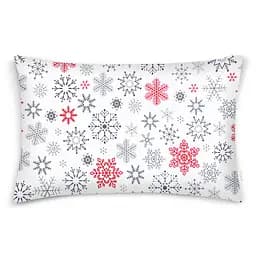 Дитяча постільна білизна фланель Cosas SNOWFLAKES CS5 110х140см (Flannel_SnowflakesGrayRedWhite_16Bubble_140) - мініатюра 4