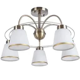 Люстра стельова Brille E27 60W BZ (LK-524C/5)