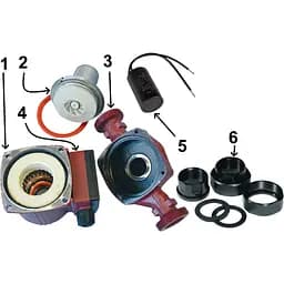 Насос циркуляційний Volks pumpe ZP25/6 180 мм + гайки - мініатюра 4