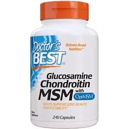 Комплекс Doctor's Best Glucosamine Chondroitin MSM with OptiMSM 240 капсул