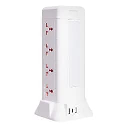 Мережевий фільтр-подовжувач TOWER 12 розеток LED-лампа 3USB + 1PD 4,8 метри Yiwu HP-5-11MF - мініатюра 5