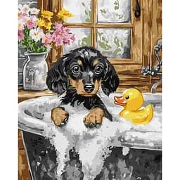 Картина за номерами "День купання" ©art_selena_ua Ідейка KHO6815, 40x50 см