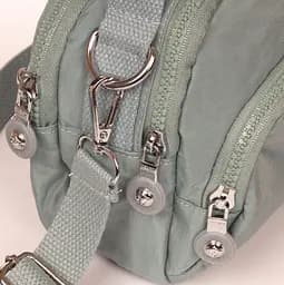Сумка жіноча кроссбоді Jielshi поліамід 19×15×10 см Зелена - мініатюра 7