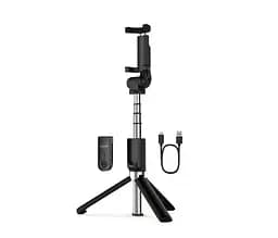 Монопод селфі Bluetooth Monopod Tripod з двома Led кільцями - мініатюра 4
