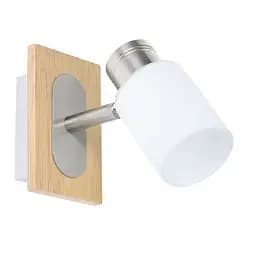 Світильник Brille HTL-119/1 настінний накладний спот дерев'яний G9