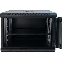Шафа настінна GEAR 9U 19 600x450x500 мм, + Полиця 19, black (GWMSN-9U-600-450) - мініатюра 2