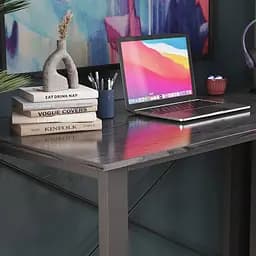Письмовий стіл Ferrum-decor Драйв 750x1200x700 Чорний метал ДСП Сосна Кембра 32 мм (FRD-103382) - мініатюра 3