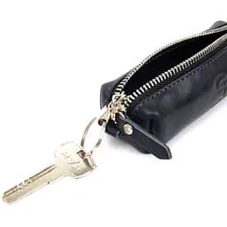 Шкіряна ключниця GRANDE PELLE 5х14х3.5 см acs0018672 - мініатюра 4