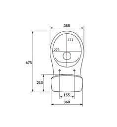 Унітаз-компакт Cersanit Cersania 705 SimpleOn 011 3/6 л з сидінням Slim SoftClose+QuickRelease дюропласт 30412 - мініатюра 4