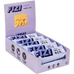 Набір протеїнових батончиків Fizi Кето Vanilla + Salt 10 шт.
