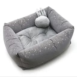 Лежак для собак та котів Zoo-hunt Маркус двосторонній сірий №2 40х55х19 см