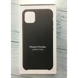 Оригінальний шкіряний чохол Apple Leather Case для iPhone 11 Pro Max (6.5") Black (MX0E2ZM/A) - мініатюра 9