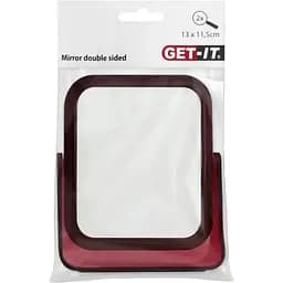 Дзеркало подвійне Get-It 13x11.5 см бордовий (850650)