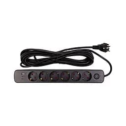 Мережевий фільтр живлення PowerPlant 7м, 6 розеток,USB, Type-C (YS-N6086/7c) (EX610686) - мініатюра 2