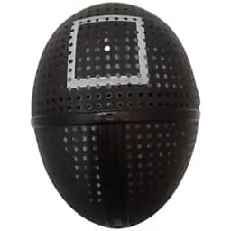 Маска наглядача гра у кальмара квадрат G-Toys Squid Game чорна