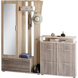 Передпокій Еверест Авео-2 із тумбою для взуття ТО-3 дуб сонома/трюфель (EVR-2520)