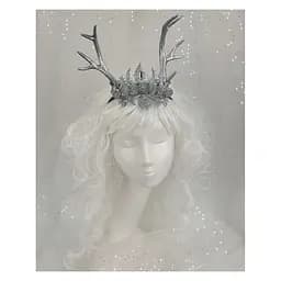 Роги Сріблястий олень на обручі