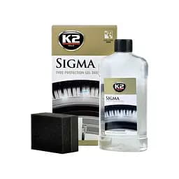 Гель для чорніння шин K2 Sigma глянцевий з аплікатором 500 мл