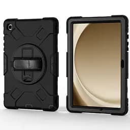 Чохол Rugged 3 Layers броньований протиударний з захистом-360 Samsung Galaxy Tab A9+ Plus SM X210 X215 Чорний - мініатюра 4
