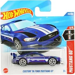 Базовая машинка Hot Wheels Mustang 60 Custom 18 Ford Mustang GT синяя (5785) HYY94-N521    