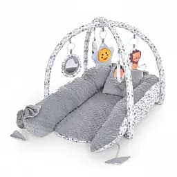 Кокон-коврик для младенца с игрушками ME 1197 Gray