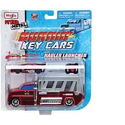 Набор игровой Maisto трейлер авто Burnin Key Car Launcher Hauler ассорт. 4 вида блистер (15102)