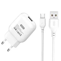 Адаптер сетевой XO Micro USB Cable charger L37 | 1USB, 2.1A |