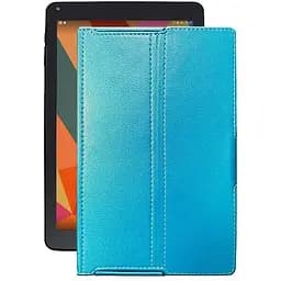 Чехол StatusCASE из экокожи для планшета Sigma mobile X-style Tab A101 Голубой