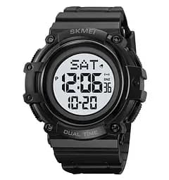 Годинник чоловічий наручний Skmei 2230 Чорний з білим циферблатом