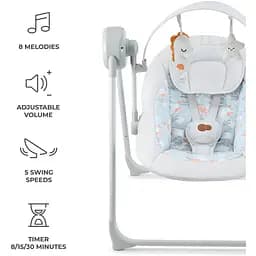 Крісло-гойдалка Kinderkraft Swingee Grey (KBSWIN00GRY0000) - мініатюра 4