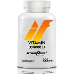Амінокислота IronFlex Vitamin D3 8000 IU, 200 таблеток vit0003979