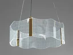 Люстра LED підвісна Romin чорна 140Вт пульт до 25м²