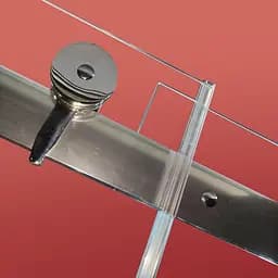 Бічна стінка для кабіни Koer SR SW01-90x200-TR-01 прозоре скло Easy Clean 8 мм, хром KR5381, прозоре, хром - мініатюра 9