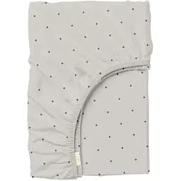 Простирадло Cosas на резинці 120х200 mini dots cs2, бежевий (DotsGreyBeige_120x200x20)