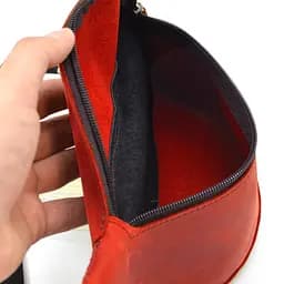 Шкіряна сумка на пояс бананка LIMARY 37х11х9 см sum0028561 - мініатюра 7