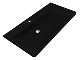 Умивальник Miraggio Sacramento mirastone black 0000436, Чорний матовий - мініатюра 2