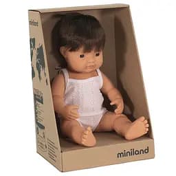 Лялька-пупс анатомічна Miniland хлопчик-шатен, у білизні, 38 см, (31179)