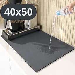Антиковзаючий кухонний килимок 40×50 см — абсорбуючий для сушіння посуду та під кавоварку KT8001814