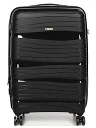 Валіза середня M поліпропілен Worldline Airtex 283 66×44×28см 80л Чорний - мініатюра 3