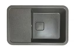 Кухонная мойка Adamant EXISTENCE серая 775x505x190 мм, с крылом 77,5 см